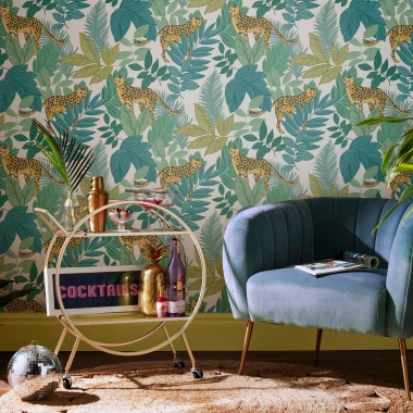 Papel Pintado Guepardos entre hojas - BELTON 02 | MURAKE - 878762