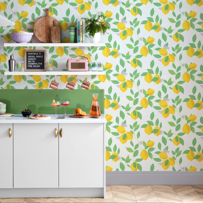 Papel Pintado Limones en rama - HOSE 01 | MURAKE - 878771