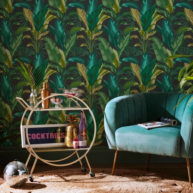 Papel Pintado Hojas de plátano - RATBY 02 | MURAKE - 878777