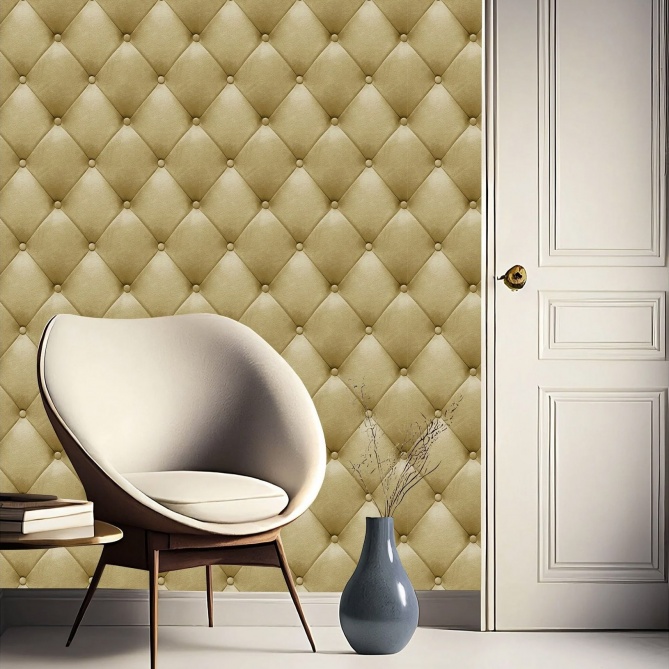 Papel Pintado Capitoné de cuero - CRETEIL 01 | MURAKE - 879351