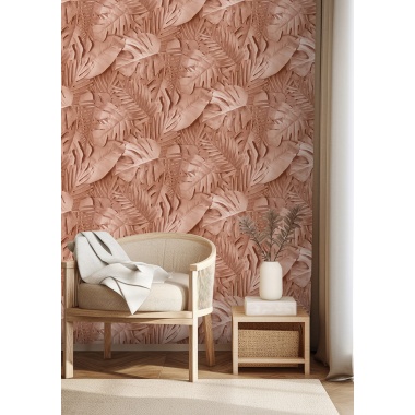 Papel Pintado Muro vegetal de hojas de palmera realistas - PLESSIS 02 | MURAKE - 879387