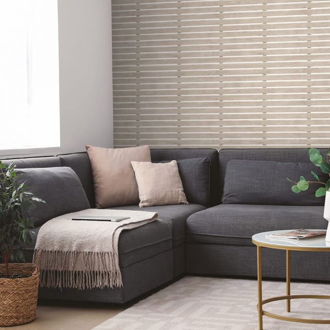 Papel Pintado Listones de madera en horizontal - KREMLIN 01 | MURAKE - 879391