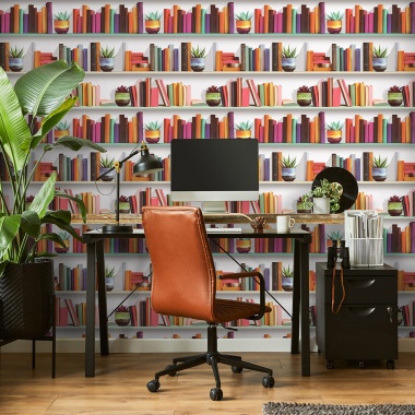 Papel Pintado Trompe l'oeil biblioteca libros - CACHAN 03 | MURAKE - 879403