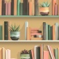 Papel Pintado Trompe l'oeil biblioteca libros - CACHAN 02 | MURAKE - 879402