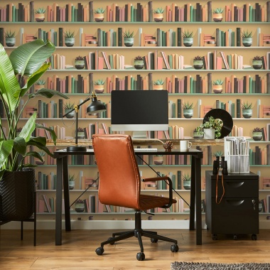 Papel Pintado Trompe l'oeil biblioteca libros - CACHAN 02 | MURAKE - 879402