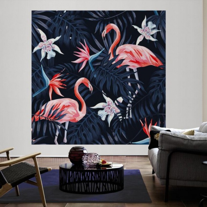 Fotomural FLAMINGO OSCURO 166113 - 2
