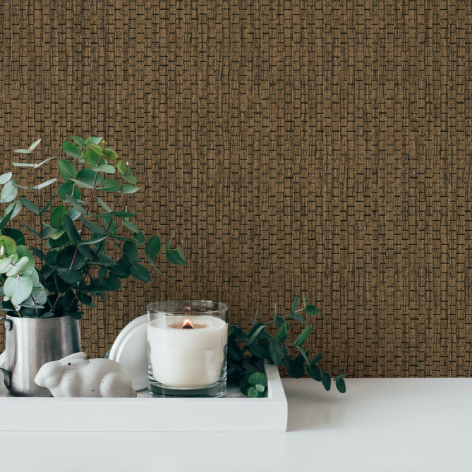 Papel Pintado Tejido natural de rafia - MENAKA 06 | MURAKE - 83446