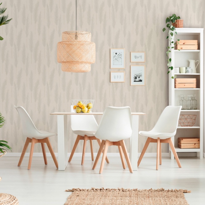 Papel Pintado Hojas de pampa - TAOUDENI 01 | MURAKE - 83485