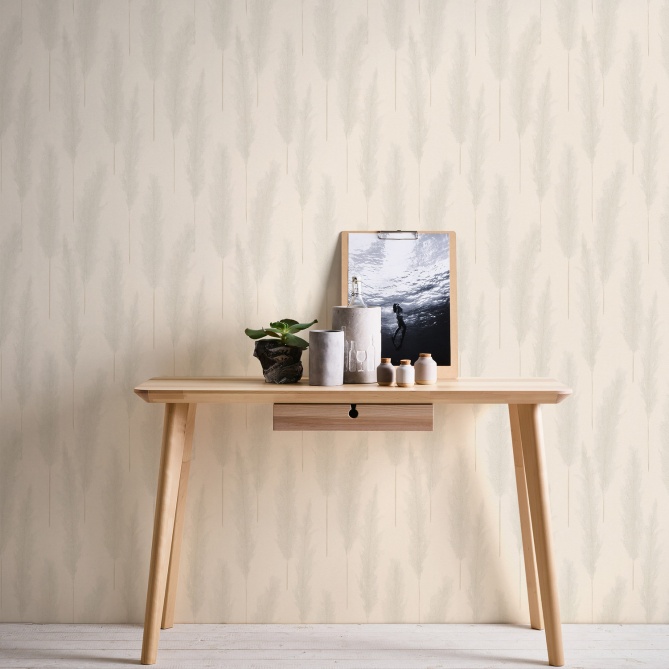 Papel Pintado Hojas de pampa - TAOUDENI 01 | MURAKE - 83485