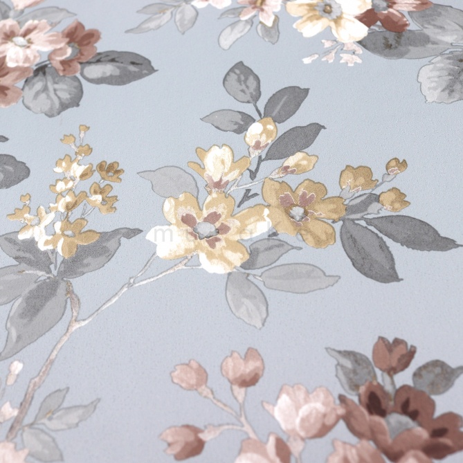 Papel Pintado Flores y hojas en ramitas - ALANNO 02 | MURAKE - 879017