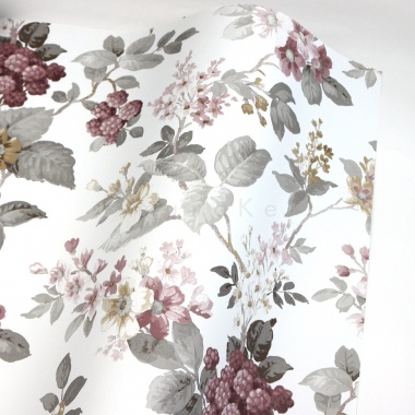 Papel Pintado Flores y hojas en ramitas - ALANNO 03 | MURAKE - 879018