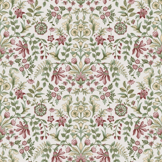 Papel Pintado Ornamental floral - GIAROLE 03 | MURAKE - 879038