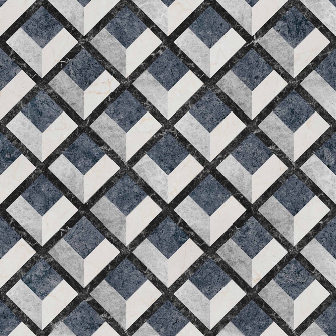 Papel Pintado Rombos 3D - CALACIA 01 | MURAKE - 101201