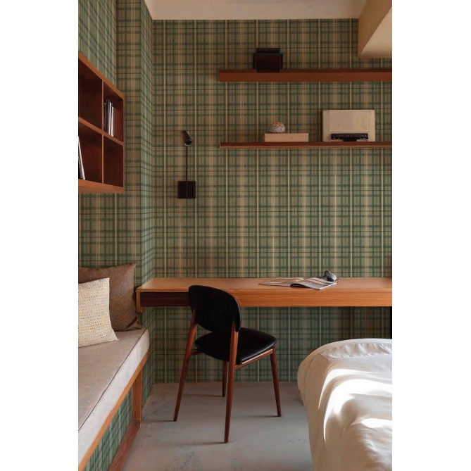 Papel Pintado Cuadros tartán - AOUSJA 04 | MURAKE - 101264