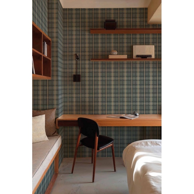 Papel Pintado Cuadros tartán - AOUSJA 05 | MURAKE - 101265