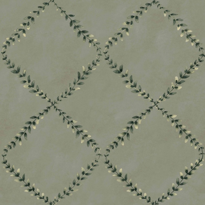 Papel Pintado Guirnalda de hojas - GABÉS 02 | MURAKE - 101272