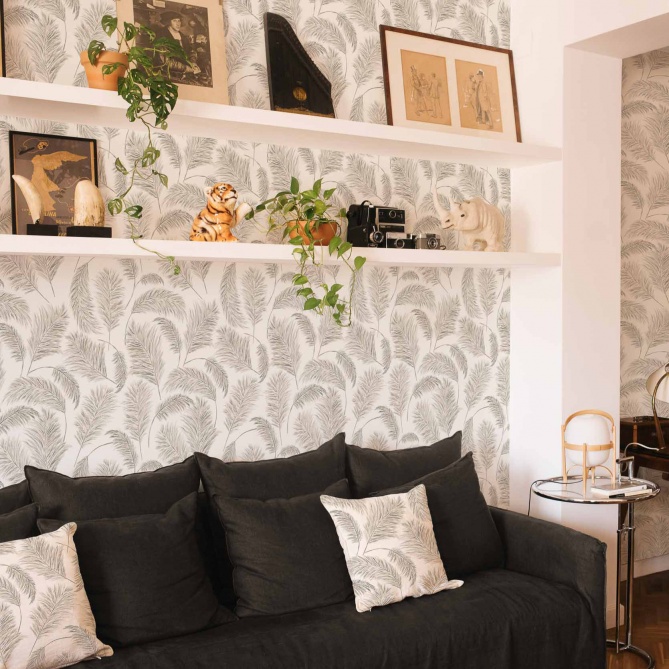 Papel Pintado Plumero de la Pampa - CREMONA 01 | MURAKE - 101356