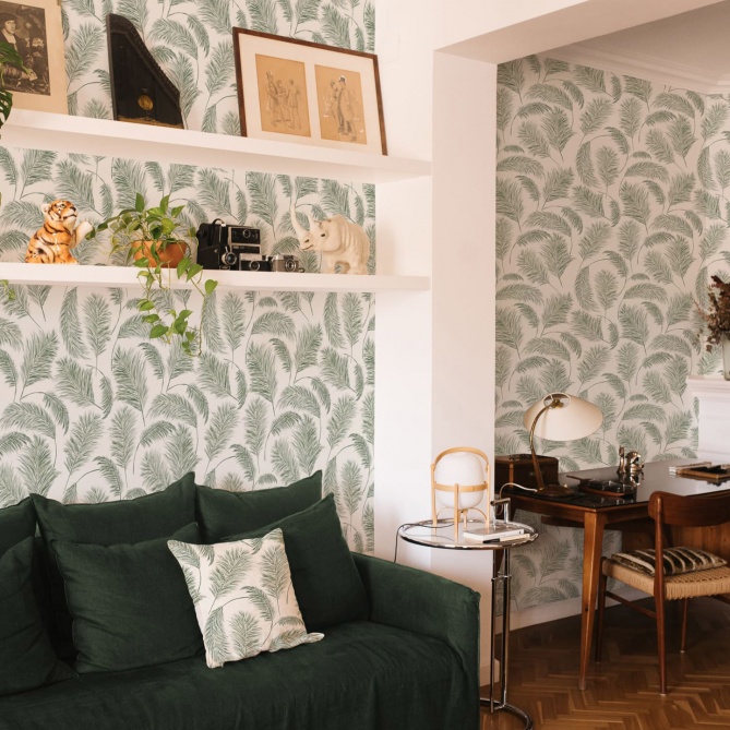 Papel Pintado Plumero de la Pampa - CREMONA 02 | MURAKE - 101357