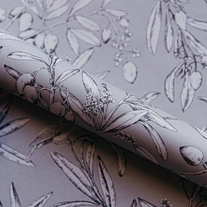 Papel Pintado Ramas de olivo - COSENZA 01 | MURAKE - 101361