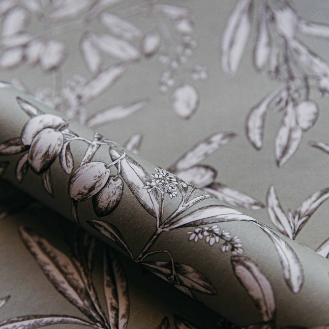 Papel Pintado Ramas de olivo - COSENZA 03 | MURAKE - 101363