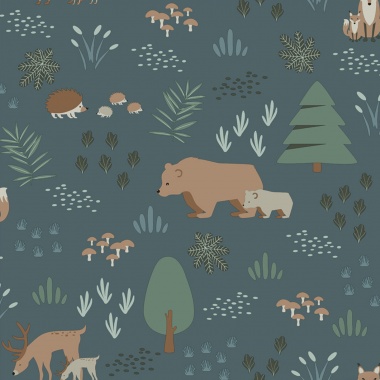 Papel Pintado Animales de bosque - ARSAL 04 | MURAKE - 7034-14