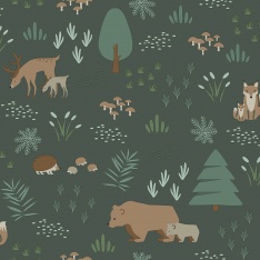 Papel Pintado Animales de bosque - ARSAL 05 | MURAKE - 7034-15