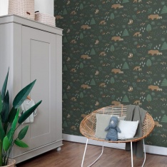 Papel Pintado Animales de bosque - ARSAL 05 | MURAKE - 7034-15