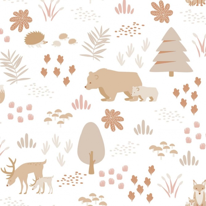Papel Pintado Animales de bosque - ARSAL 02 | MURAKE - 7034-12