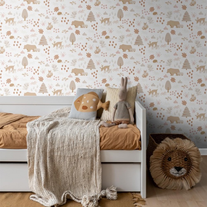 Papel Pintado Animales de bosque - ARSAL 02 | MURAKE - 7034-12