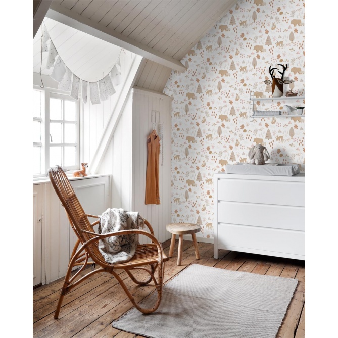 Papel Pintado Animales de bosque - ARSAL 02 | MURAKE - 7034-12