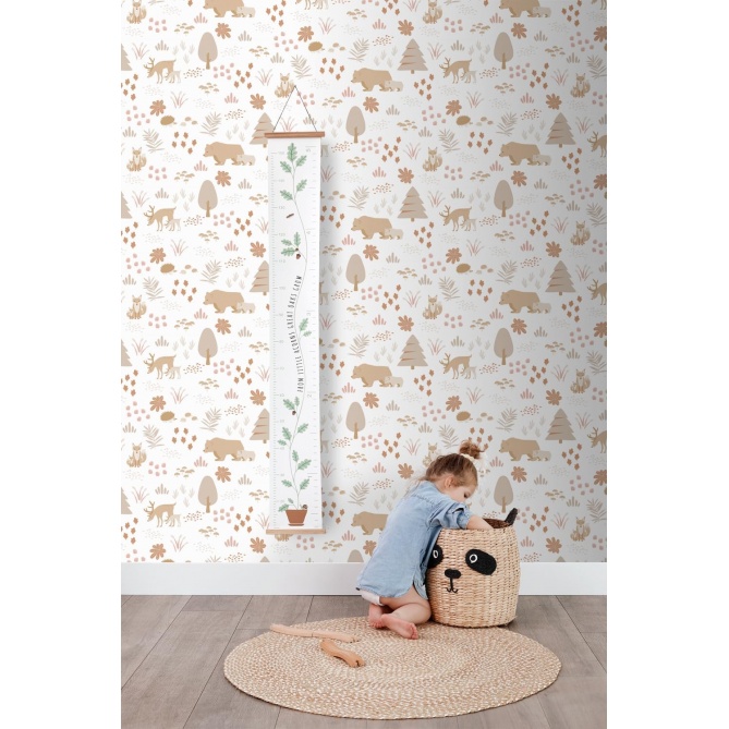 Papel Pintado Animales de bosque - ARSAL 02 | MURAKE - 7034-12