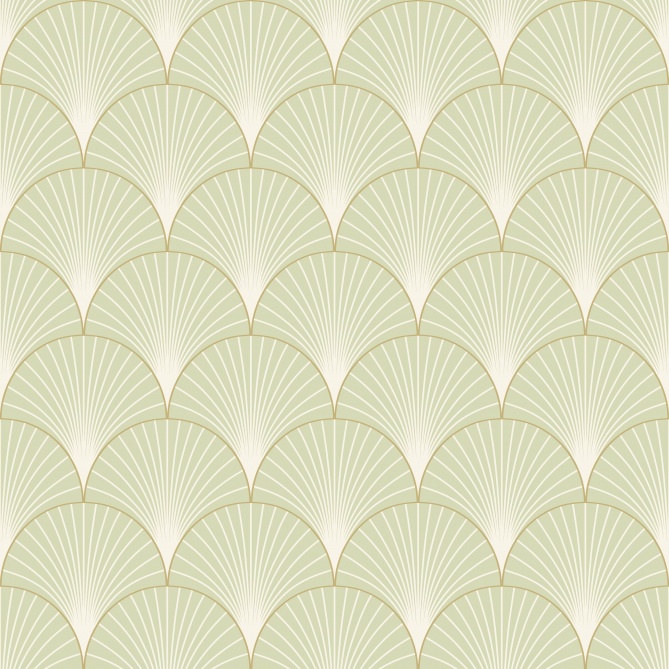 Papel Pintado Palmetas geométricas - KARAGANDÁ 04 | MURAKE - 879524