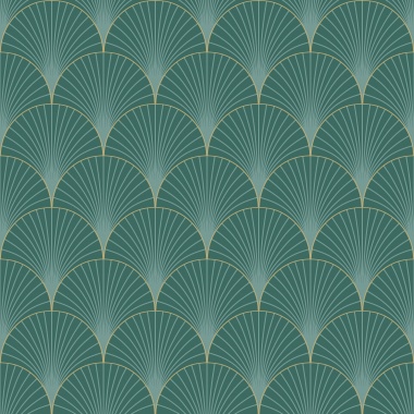 Papel Pintado Palmetas geométricas - KARAGANDÁ 05 | MURAKE - 879525