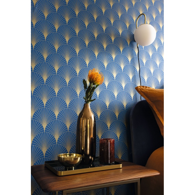 Papel Pintado Palmetas geométricas - KARAGANDÁ 03 | MURAKE - 879523