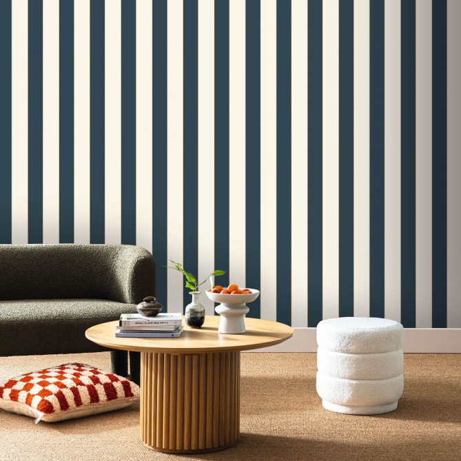 Papel Pintado Rayas verticales con randelas metalizadas - PATACO 13 | MURAKE - 86193