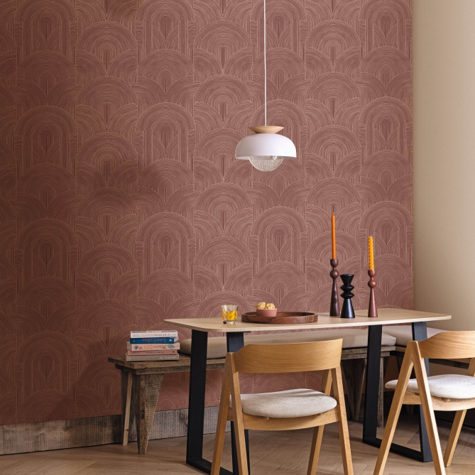 Papel Pintado Arcos gráficos superpuestos - LUMBINI 02 | MURAKE - 879602