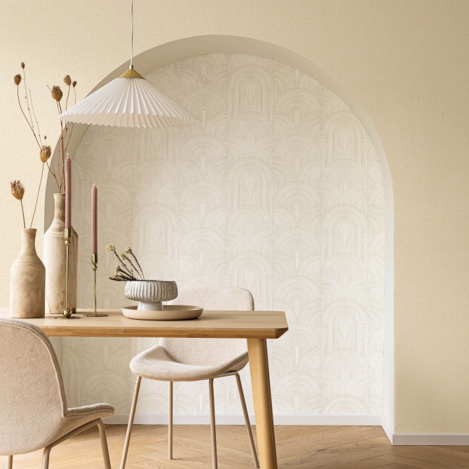 Papel Pintado Arcos gráficos superpuestos - LUMBINI 01 | MURAKE - 879601