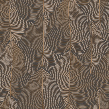 Papel Pintado Hojas grandes superpuestas - LOBUCHE 03 | MURAKE - 879623