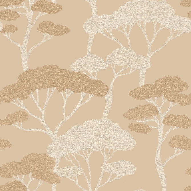 Papel Pintado Árboles minimalistas - LOPBURI 02 | MURAKE - 879652