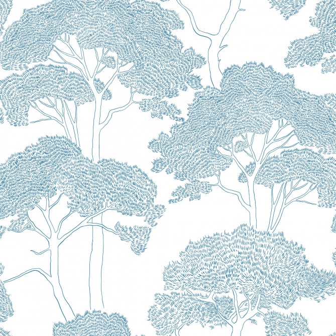 Papel Pintado Árboles gráficos - AKMOLÁ 02 | MURAKE - 879472