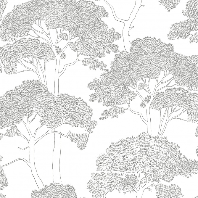 Papel Pintado Árboles gráficos - AKMOLÁ 04 | MURAKE - 879474