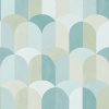 Papel Pintado Superposición de cilindros estilo mosaico - BAIKONUR 02 | MURAKE - 879482