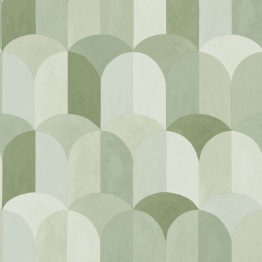 Papel Pintado Superposición de cilindros estilo mosaico - BAIKONUR 03 | MURAKE - 879483