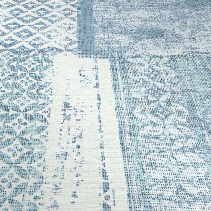 Papel Pintado ETNO AZUL/BLANCO - 2