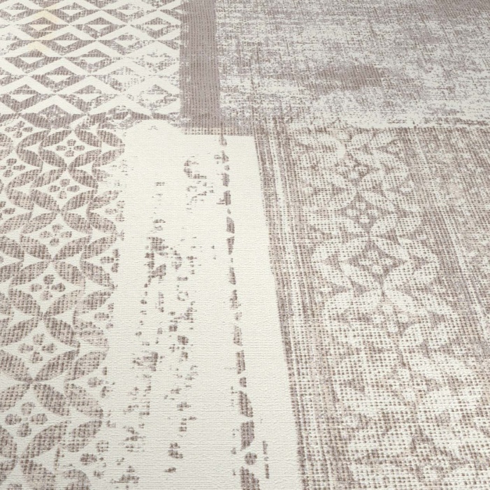 Papel Pintado ETNO MARRÓN/BLANCO - 2