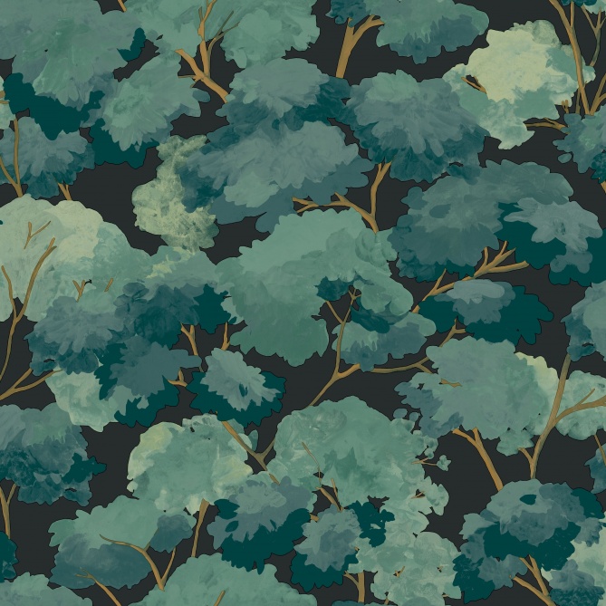 Papel Pintado Árboles con diseño nórdico - COLABA 05 | MURAKE - 879445