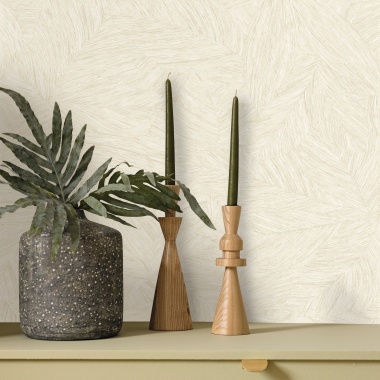 Papel Pintado Hojas sobre imitación textura - NAYRÁN 01 | MURAKE - 879681