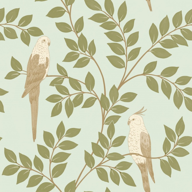 Papel Pintado Cacatúas encaramadas en ramas - DIRIYAH 04 | MURAKE - 879694