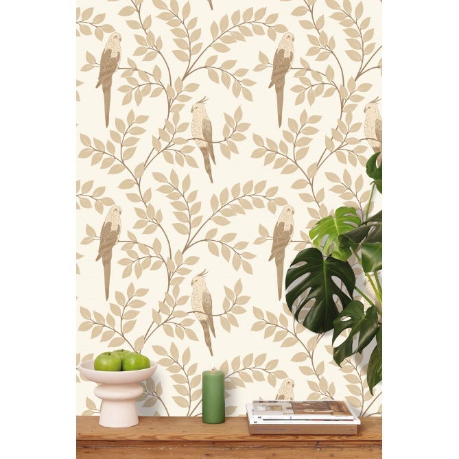 Papel Pintado Cacatúas encaramadas en ramas - DIRIYAH 01 | MURAKE - 879691