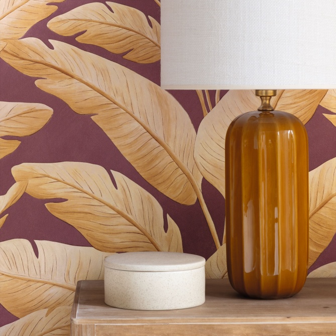 Papel Pintado Palmeras de plátano - JUBAIL 01 | MURAKE - 879701